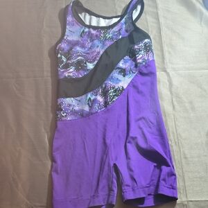 Danskin Purple and Black Leotard